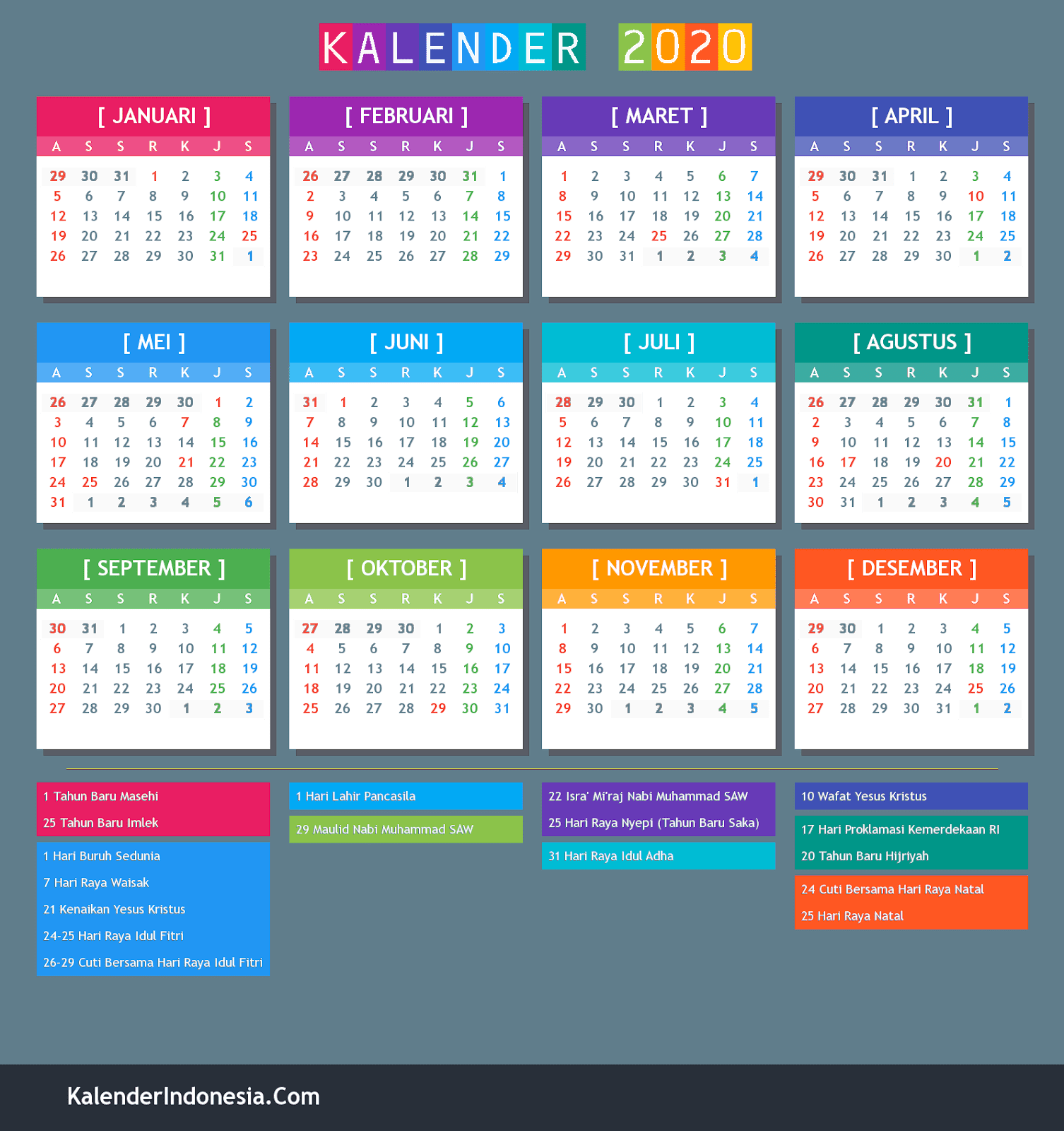 Kalender Hari Libur Nasional Indonesia Lengkap Dengan Cuti Hot Sex