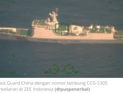 TNI AL Deteksi Fregat China di Perairan Natuna