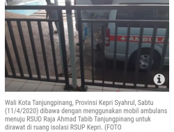 Walikota Tanjungpinang Dilarikan ke RSUP Kepri untuk Diisolasi