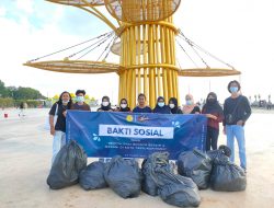 Gelar Baksos Kebersihan di Tugu Sirih, HMKT Minta Pemerintah Tambah Tong Sampah