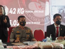 Bareskrim dan Bea Cukai Gagalkan Peredaran 42,3 Kg Sabu dan 85 Ribu Ekstasi