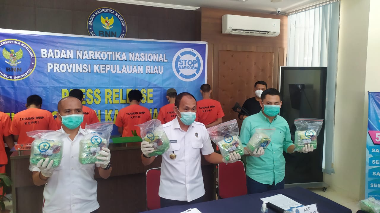 BNNP Kepri Ungkap Kasus Narkotika Jenis Sabu Seberat 20 KG