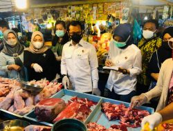 Sidak Pasar Dit Reskrimsus, Polda Kepri Pantau Harga Barang dan Kertersediaan Sembako Di kota Batam