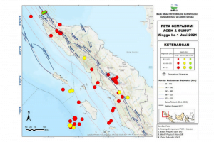 Within a Week, 48 Earthquakes Hit North Sumatra