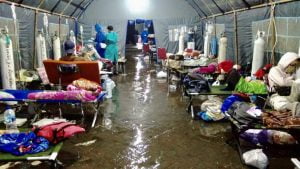 Tenda Darurat Pasien di RSUP Dr Sardjito Sempat Kebanjiran