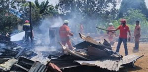 Satu Unit Rumah di Kampung Sumberejo Terbakar, Dagangan Korban Turut Terpanggang