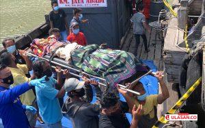 Jasad Kapten Kapal KM Jaya Abadi Dikebumikan di Selat Panjang