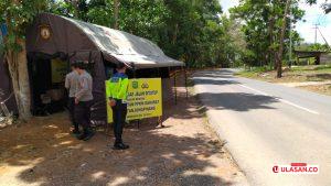 Petugas Pos Penyekatan Kemas-kemas Barang Setelah PPKM Tanjungpinang Tidak Diperpanjang