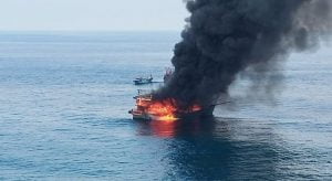 Kapal Nelayan Terbakar, Satu ABK Meninggal dan Dua Orang Hilang