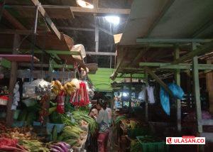 Pedagang dan Pengunjung Keluhkan Bangunan Pasar Kota Ranai yang Rusak