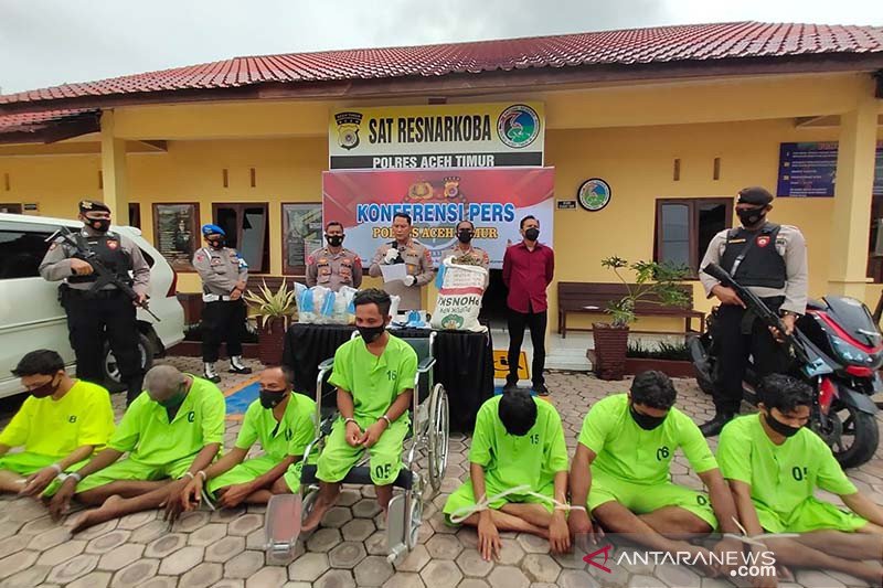 Polres Aceh Timur Tangkap Pengedar Sabu 2kg