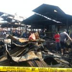 ​​​​​​​Sebanyak 300 Kios Hangus Terbakar di Pasar Bawah Bukittinggi