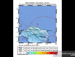 Gempa Magnitudo 5,3 Guncang Tambrauw Papua Barat