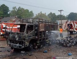 Mobil Pengangkut 500 Tabung Gas Elpiji Terbakar di Bangka Selatan