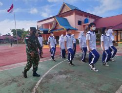 Lanud RHF Latih Kedisiplinan dengan Kegiatan PBB di SMAN 1 Tanjungpinang