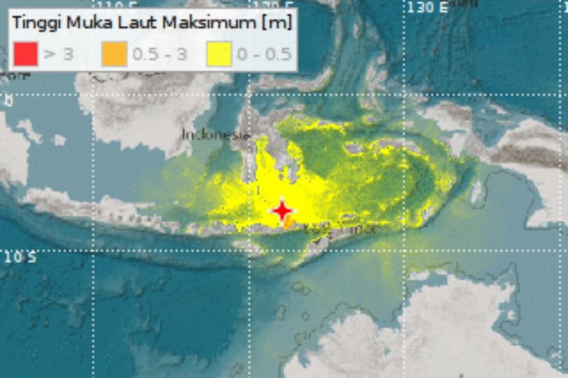 BMKG Keluarkan Peringatan Dini Tsunami di NTT NTB Sulawesi dan Maluku