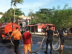 Tumpahan Minyak di Jalan Ahmad Yani Tanjungpinang, 5 Pemotor Jadi Korban