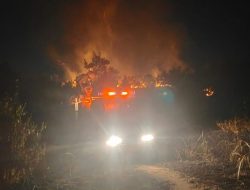 Lahan Kosong Seluas Dua Hektare di Kampung Lengkuas Bintan Terbakar