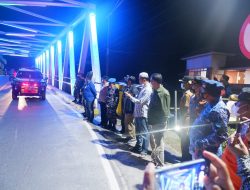 Jembatan Ranai Dihiasi Lampu Warna-warni Habiskan Rp200 Juta