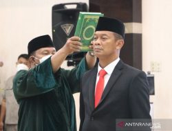 Mayjen TNI Mulyo Aji Resmi Jabat Sesmenko Polhukam