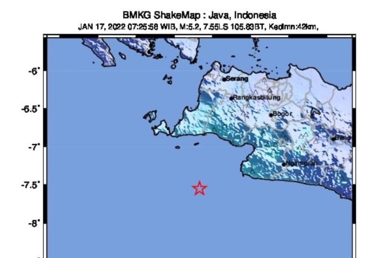 Sukabumi dan Sekitarnya Diguncang Gempa M 5,4