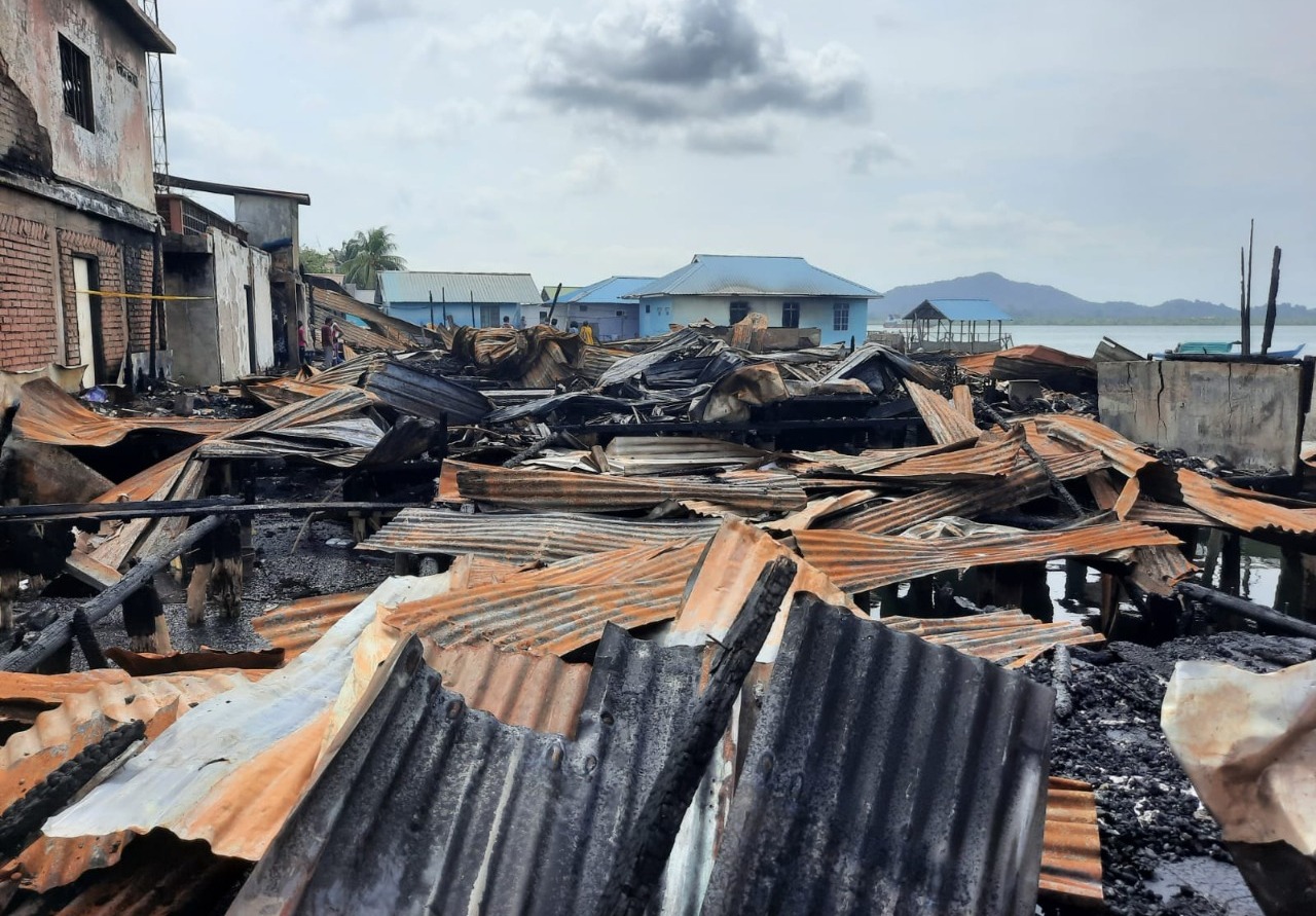 19 Rumah di Pulau Buluh Terbakar, Korban Diungsikan ke Masjid