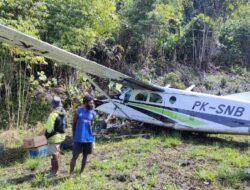 Pesawat Pilatus Tergelincir saat Mendarat di Paniai Papua