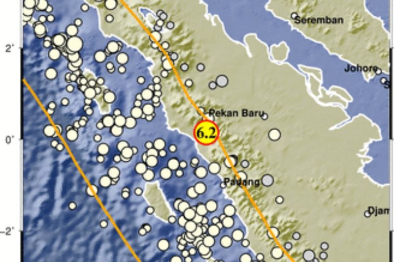 Gempa Magnitudo 6,2 Guncang Pasaman Barat