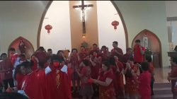 Gereja Katolik Kristus Raja Tanjungpinang Rayakan Misa Imlek 2022