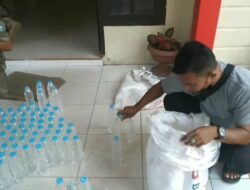 Polsek Tambelan Amankan 213 Botol Arak dari Kalimantan Barat