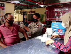Warga yang Belum Divaksin Bisa Datang ke Polsek Bintan Timur