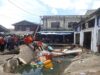 Petugas Tutup Akses ke Pasar KUD Tanjungpinang Pascaambruk