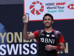 Jonatan Christie Bawa Indonesia Juarai Tunggal Putra Badminton Swiss Open 2022