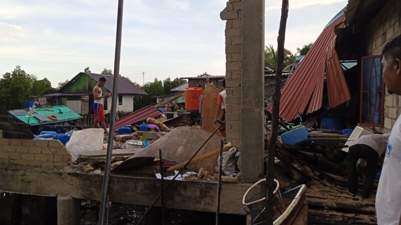 Angin Puting Beliung Hantam 6 Rumah Warga Pulau Labu Batam