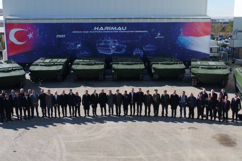 Tank Harimau Buatan Indonesia-Turki Berstandar NATO Selesai Produksi Perdana