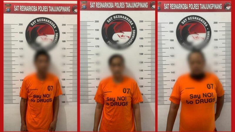 Polisi Ringkus Dua Ibu Rumah Tangga dan Satu Pria di Tanjungpinang