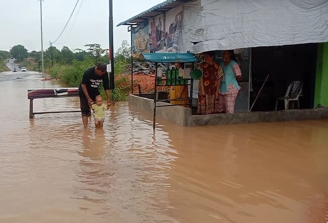 Drainase Kecil, Belasan Rumah Warga di Korindo Bintan Terendam Banjir