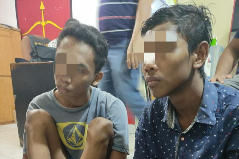 Polisi Bekuk Dua Remaja Pencuri Motor di Pulau Dompak