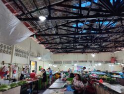 Atap Pasar Potong Lembu Bocor, Keluhan Pedagang Tak Ditanggapi BUMD