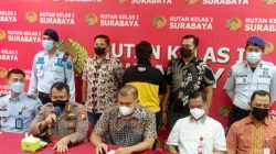 Direktur Reserse Kriminal Polda Jatim Kombes Pol Totok Suharyanto di Rutan Klas I Surabaya di Madaeng Sidoarjo, Jumat (8/7). (Foto; Istimewa)