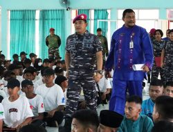 Yonmarhanlan IV Latih PBB dan Kedisiplinan kepada Siswa SMKN 3 Tanjungpinang