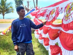 Pedagang Pernak-pernik HUT Kemerdekaan RI Mulai Menjamur di Natuna