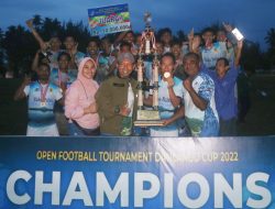 Gunung Ranai FC Boyong Piala Bergilir Danlanud Cup 2022