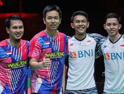 All Indonesian Semifinal Ganda Putra di Kejuaraan Dunia Bulu Tangkis 2022
