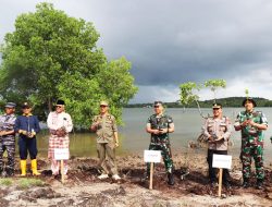 Kodim 0315 Tanjungpinang Tanam Seribu Bibit Mangrove di Dompak