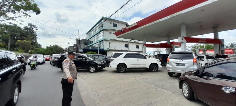 Harga BBM Naik, Polresta Tanjungpinang Laksanakan Pengamanan di SPBU