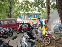 Heboh, Honda Vario Terbakar di Parkiran Relief Antam Kijang