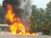 Mobil Avanza Hangus Terbakar di SPBU Muka Kuning Batam