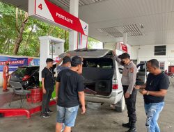 Tim Jatanras Polresta Tanjungpinang Cek SPBU Terkait Adanya Informasi Penyelewengan BBM Solar
