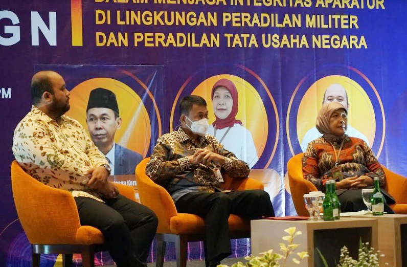Public Campaign bertajuk 'Peran Ditjen Badilmiltun dalam Menjaga Integritas Aparatur di Lingkungan Peradilan Militer dan Peradilan Tata Usaha Negara' di Jakarta. (Foto; Humas KPK)